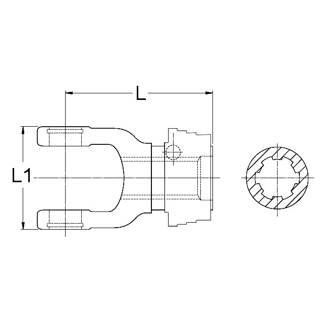 Machoire Extremite 1"3/4 6C 50X118 Verrou A Billes QSG référence fournisseur 234834